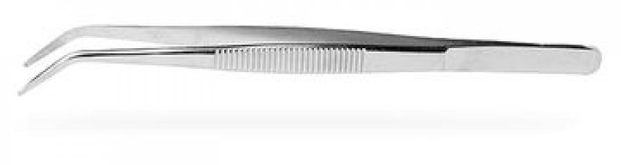 4.5" Stainless Curved Point Tweezer