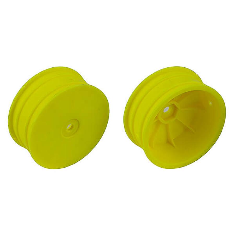 Team Associated 12Mm Hex 2.2" 4Wd Front Yellow Wheels B74 +1.5Mm
