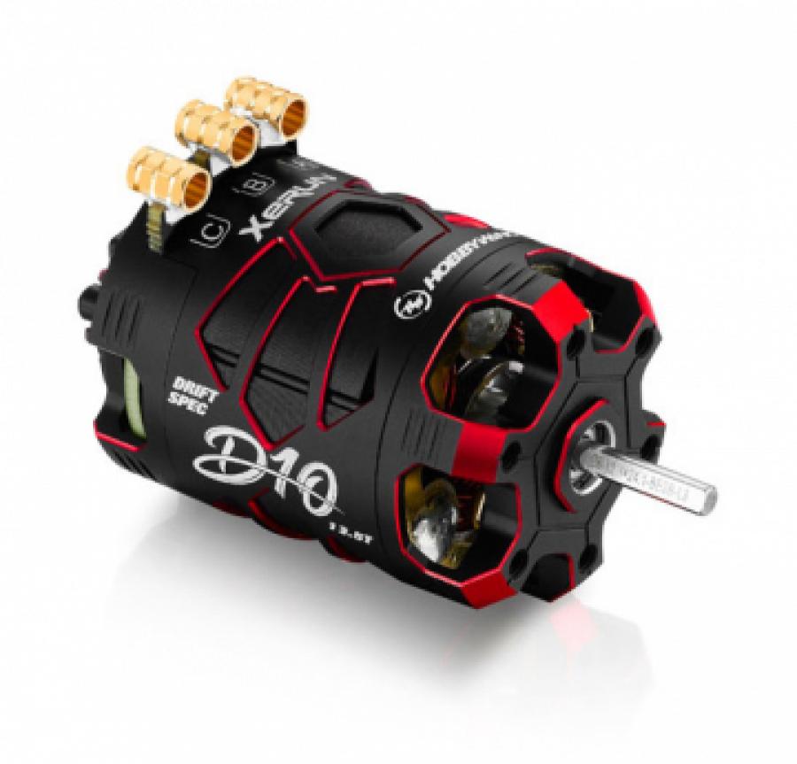 Motor XeRun D10 10.5T Red Drift BL Sensored