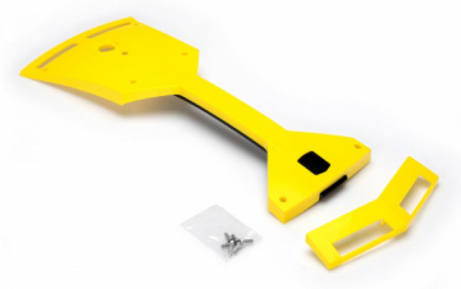 Boat handle yellow Fishing boat