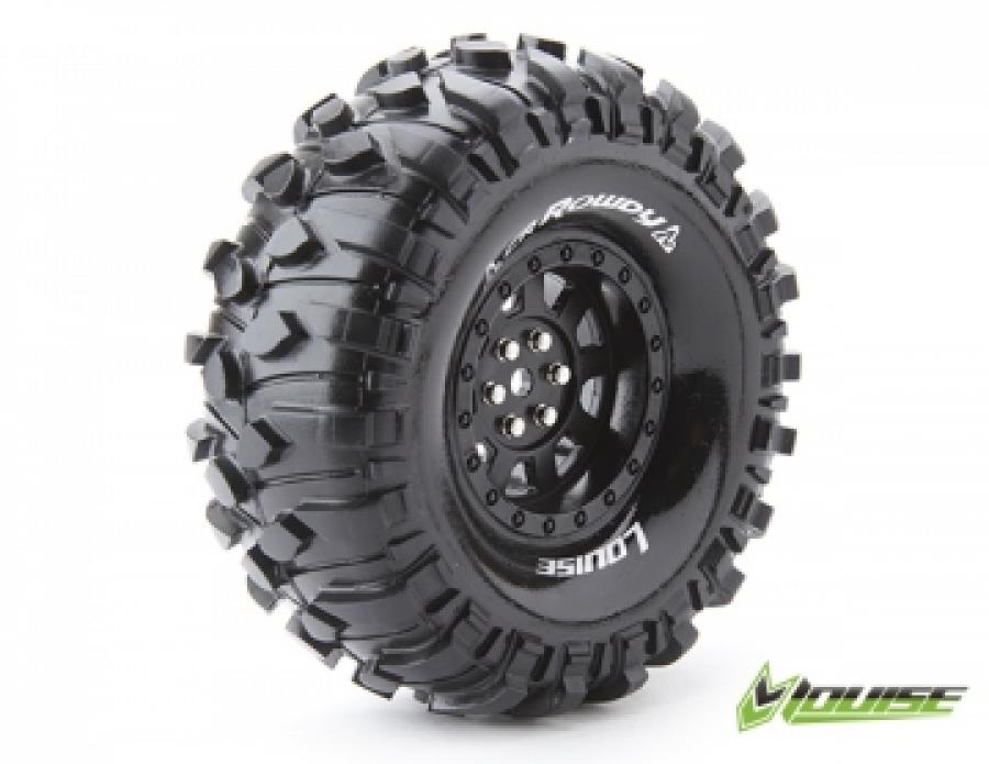 Tire & Wheel CR-ROWDY 1.9" Black (2)