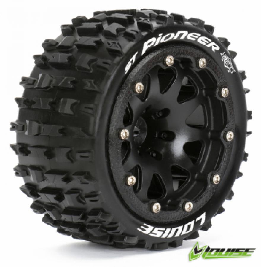 Tires & Wheels ST-PIONEER 1/10 Black Beadlock (0) Soft MFT