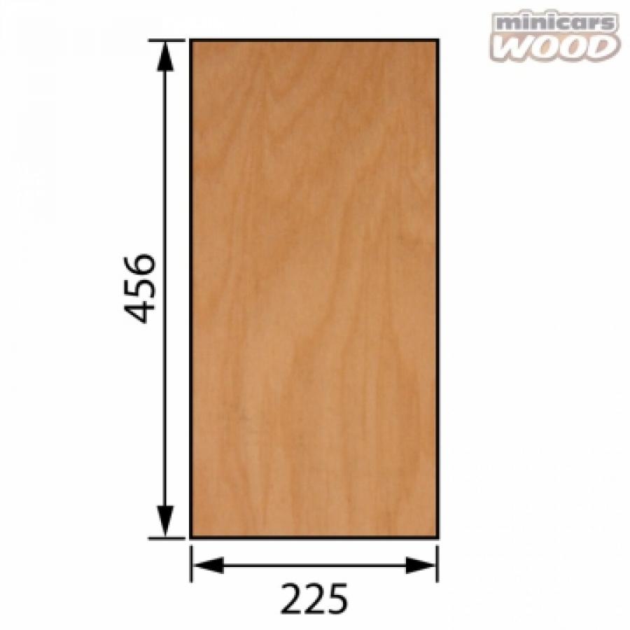 Aircraft Birch Plywood 5.0 x 225 x 456 mm 7-ply