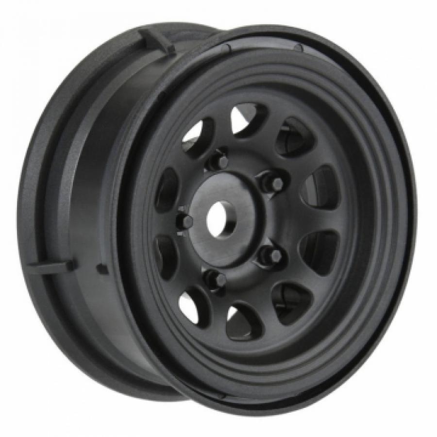 Keystone 1.55" Black Plastic Internal Bead-Loc Wheels (2) for Rock Crawlers Front or Rear