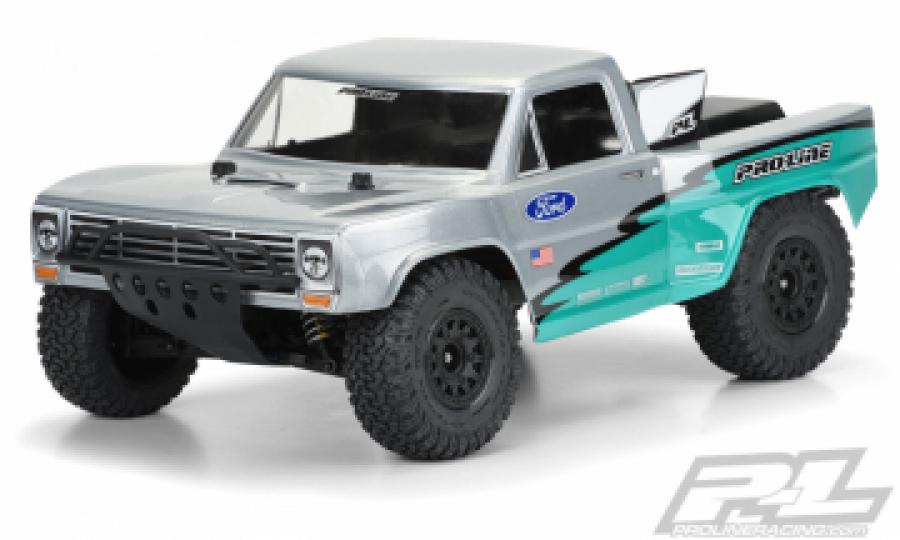 Pre-Cut 1967 FordÂ® F-100 Race Truck Clear Body for Slash