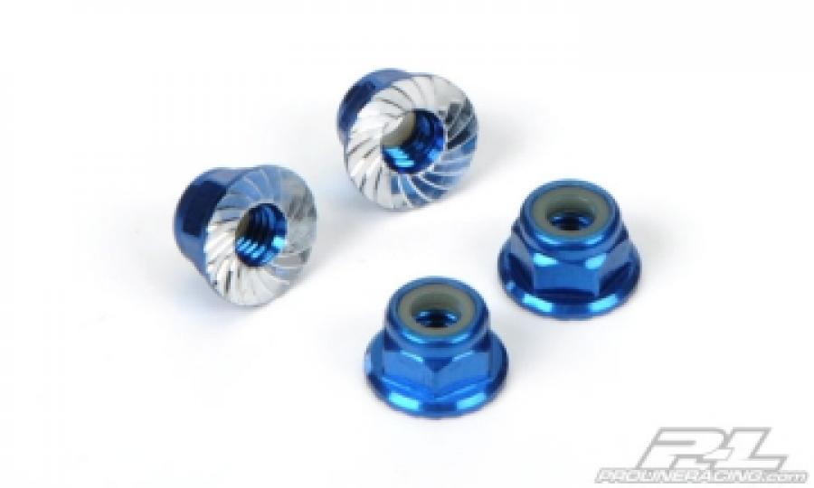 4mm Serrated Wheel Lock Nuts for 2WD & 4x4 Slash, SC10 4x4,