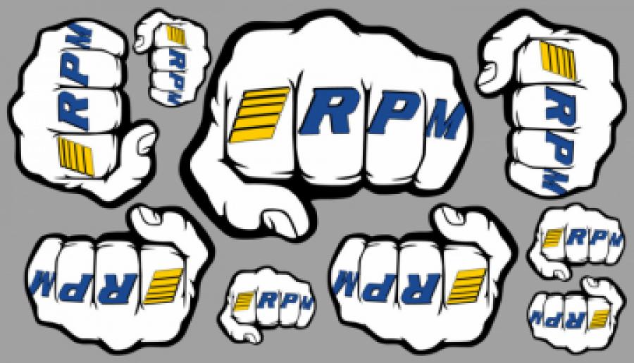 Decal Sheet Fist Logo RPM