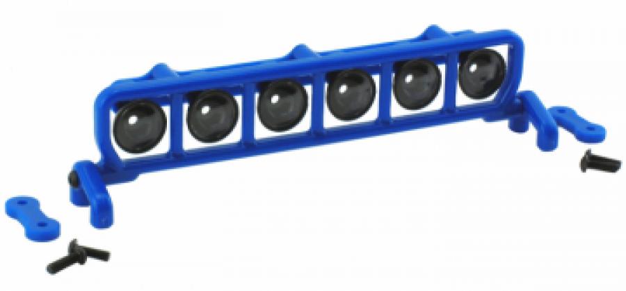 6 Light Roof Mounted Light Bar Set - Blue fits most 1/10th s