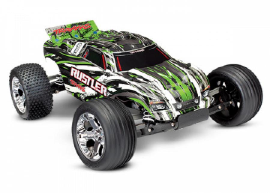Traxxas Rustler 2WD 1/10 RTR TQ Green - With Batt/Charger TRX37054-1-GRN