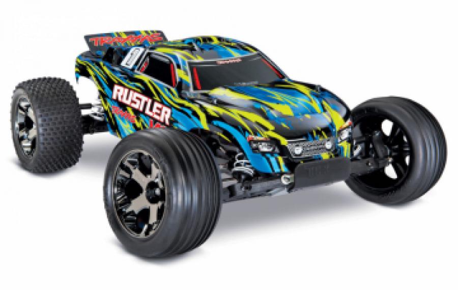 Traxxas Rustler VXL 2WD 1/10 RTR TQi TSM Yellow w/o Batt/Charger TRX37076-4-YLW