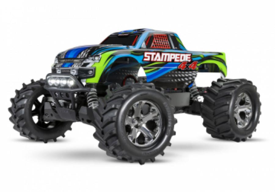 Traxxas Stampede 4x4 1/10 RTR TQ Red LED RC-auto + akku ja laturi TRX67054-61-BLU