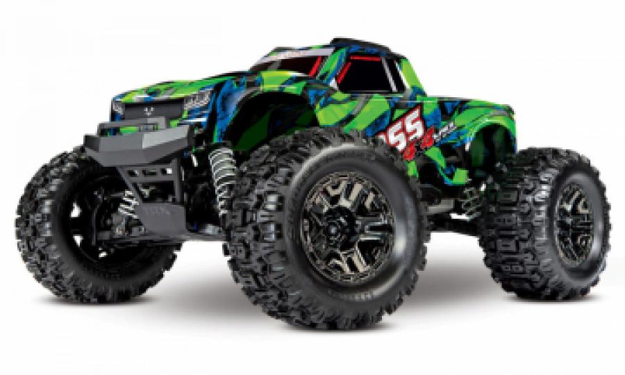 Traxxas Hoss 4WD VXL 1/10 RTR Vihreä RC-auto ilman akkua ja laturia TRX90076-4-GRN