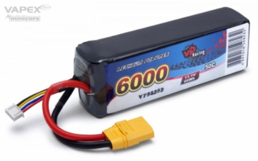 Li-Po Battery 3S 11,1V 6000mAh 50C XT90-Connector