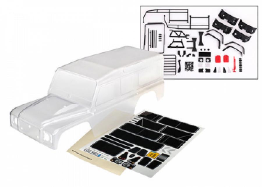 Traxxas Body Land Rover Defender Complete Transparent TRX8011P
