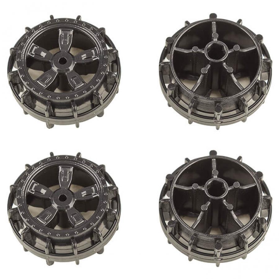 Team Associated Nano Sport Wheels Black (4)