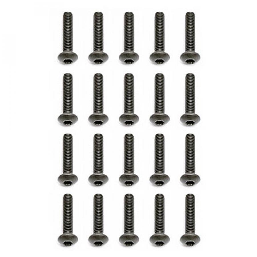 Team Associated M3 X 14 Button Head Hex Screws (10)