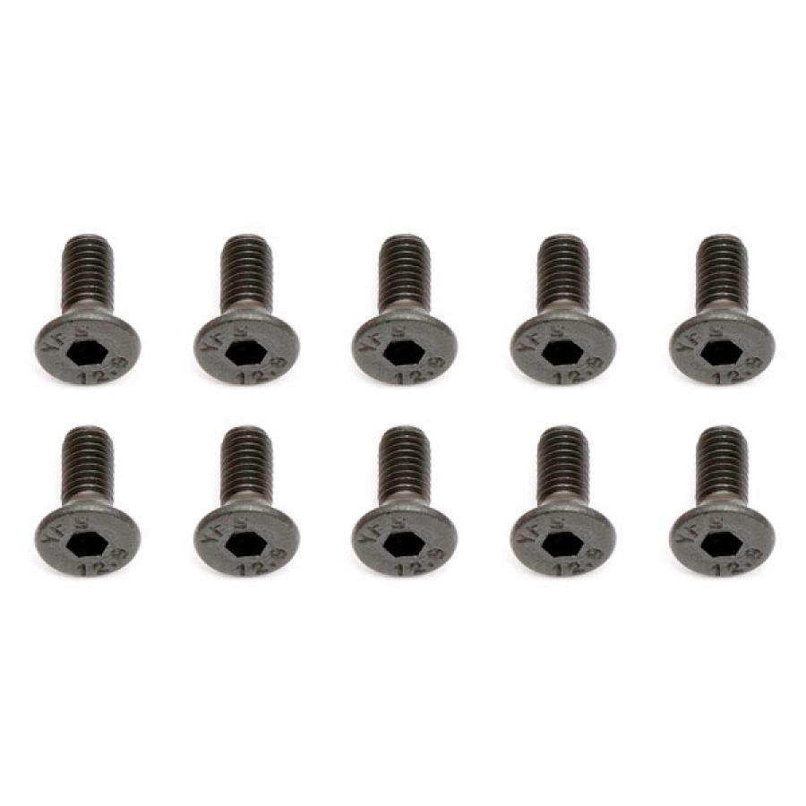 Team Associated M3 X 8 Flat Head Hex Screw (10)