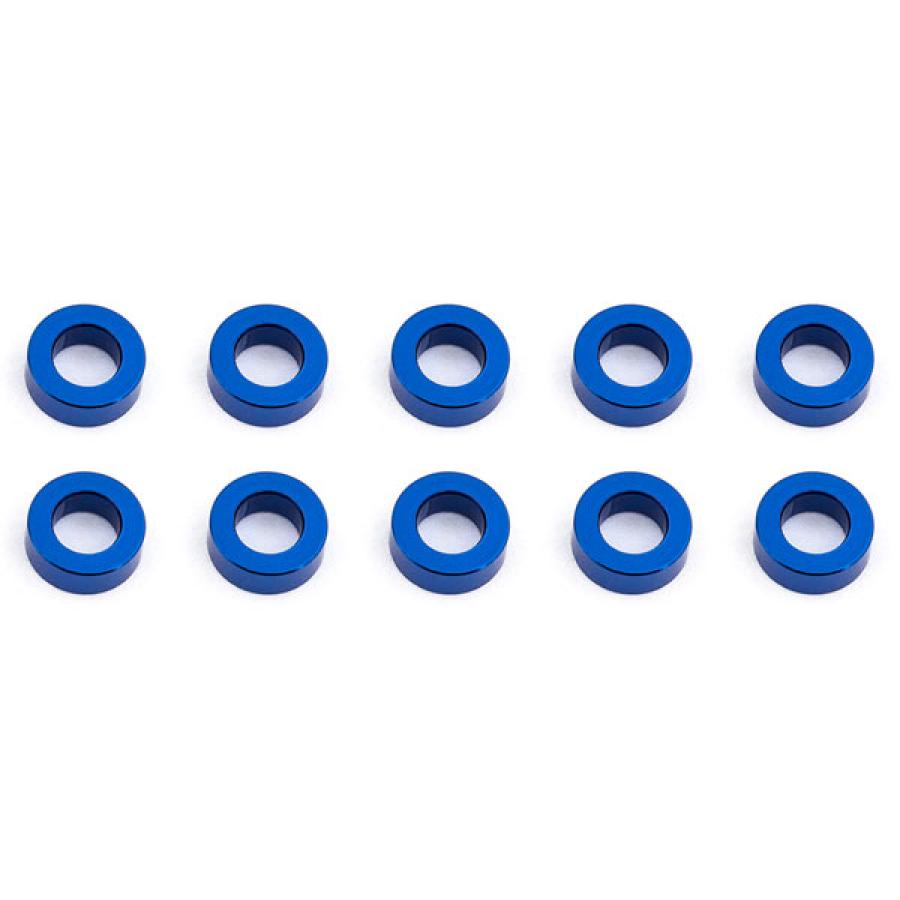 ASSOCIATED BALLSTUD WASHERS 5.5 x 2.0mm BLUE ALUMINIUM x10