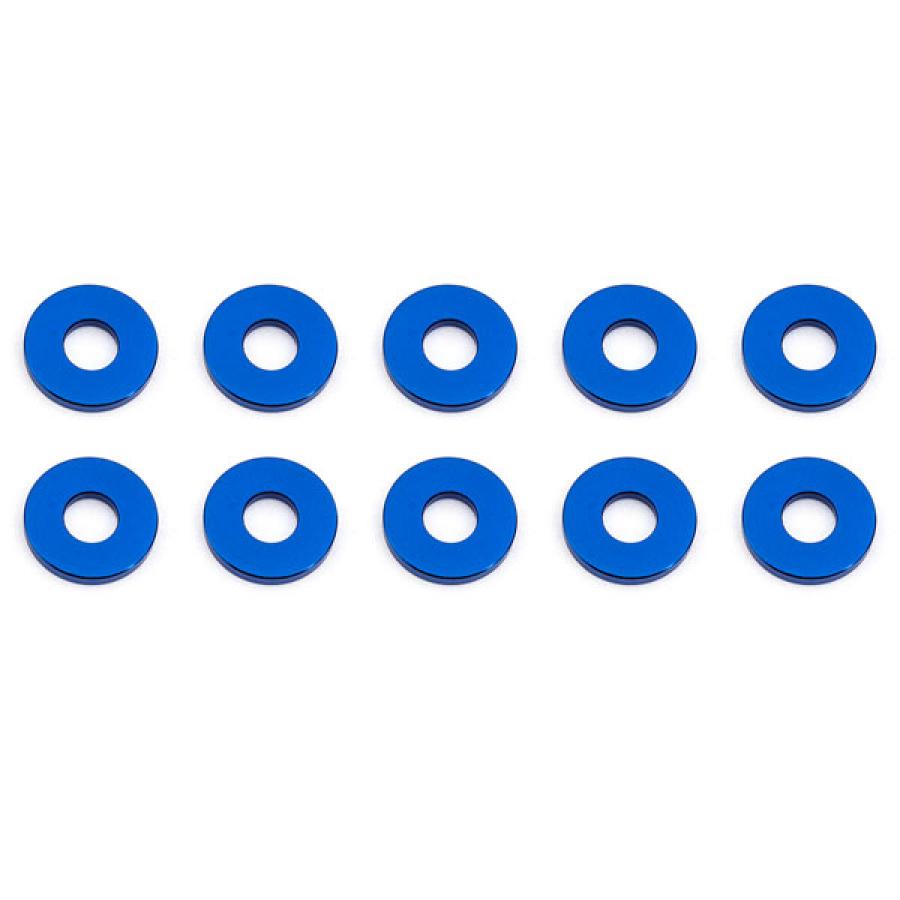 ASSOCIATED BULKHEAD WASHERS 7.8 x 1.0mm BLUE ALUMINIUM (10)