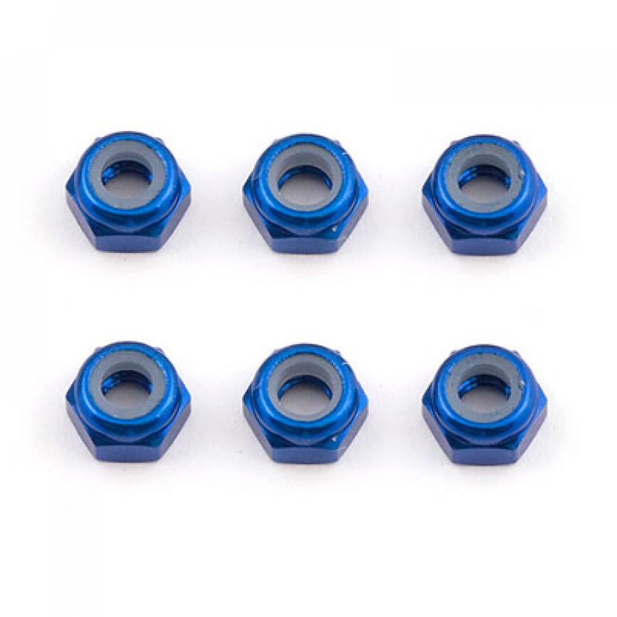 Associated Ft M3 Locknut Blue Aluminium