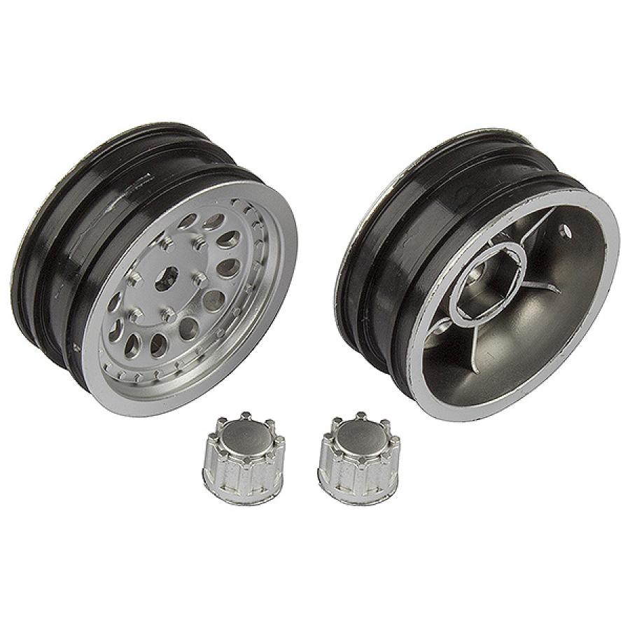 Associated Cr12 Wheel Set Satin Silver