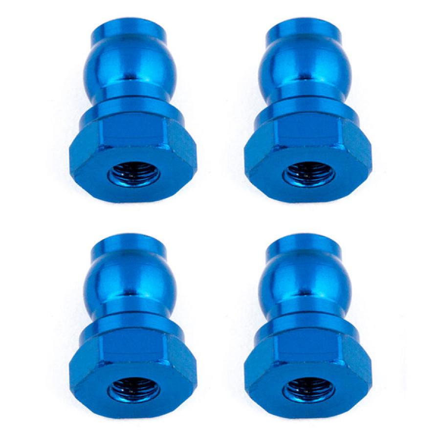 Team Associated Shock Bushings 10 Mm Blue Aluminum