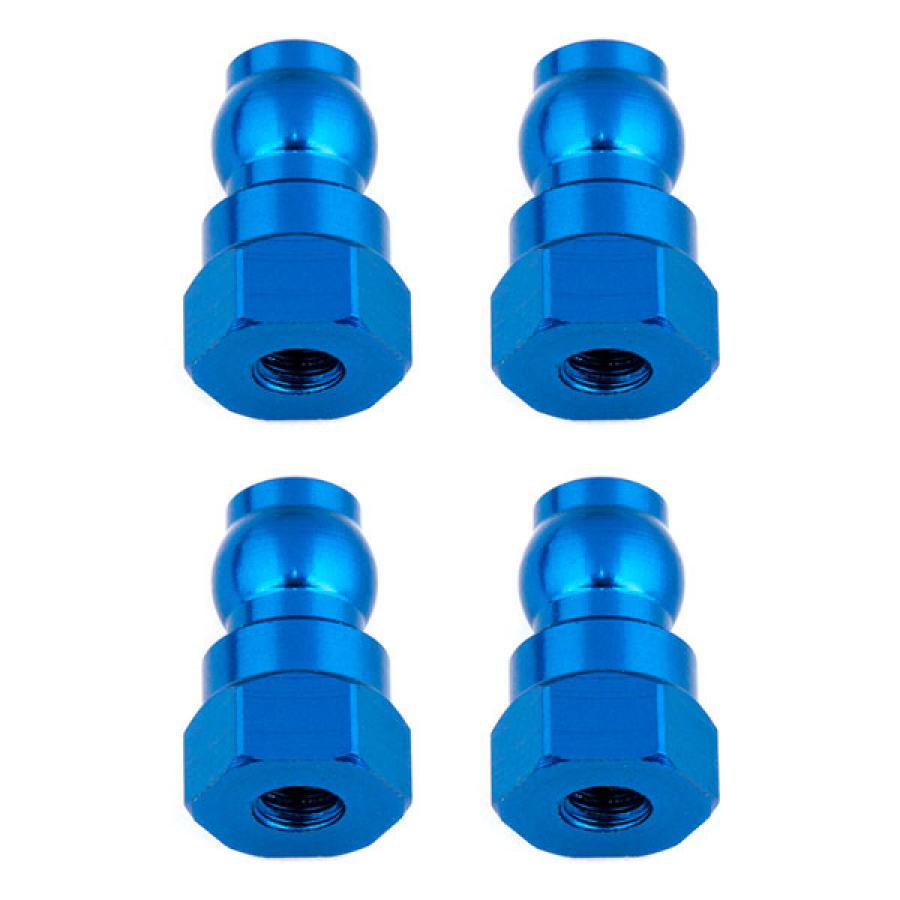Team Associated Shock Bushings 12Mm Blue Aluminum (4)