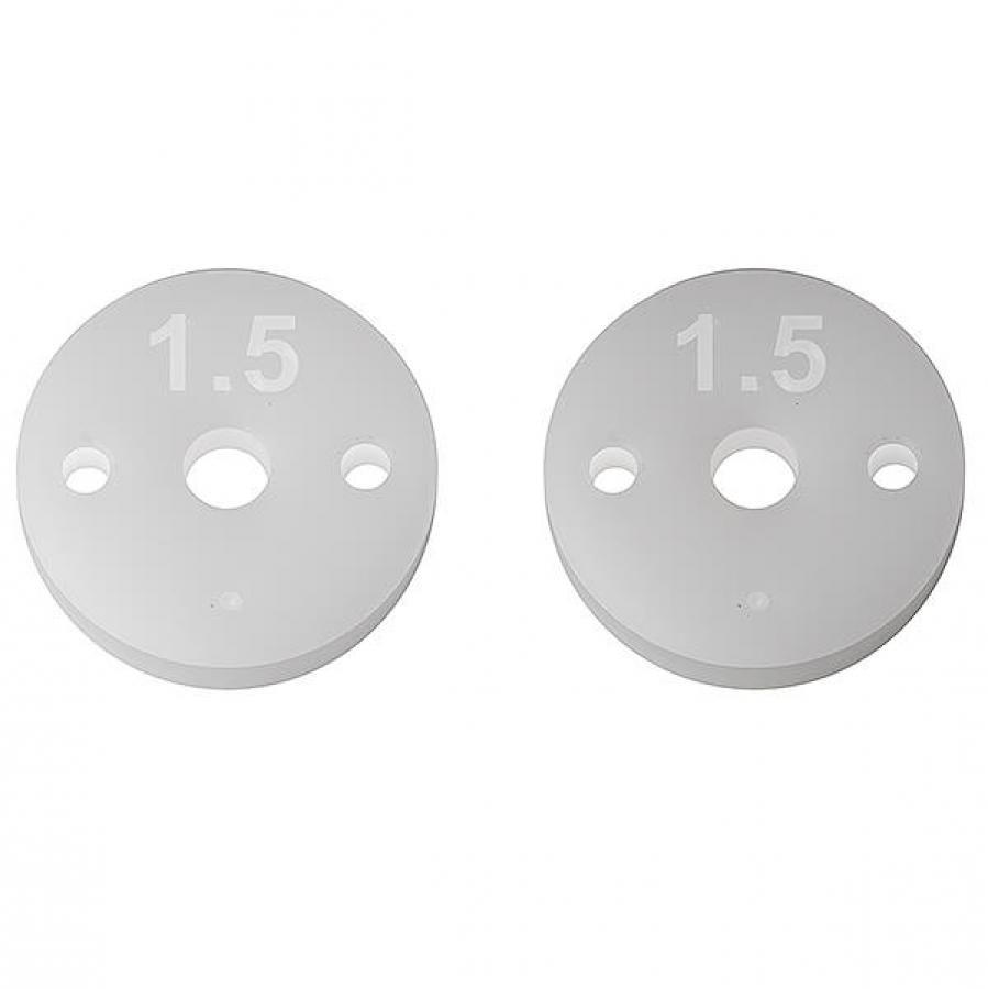 TEAM ASSOCIATED FT 13MM SHOCK PISTONS, 2.5MM, 2 x 1.5