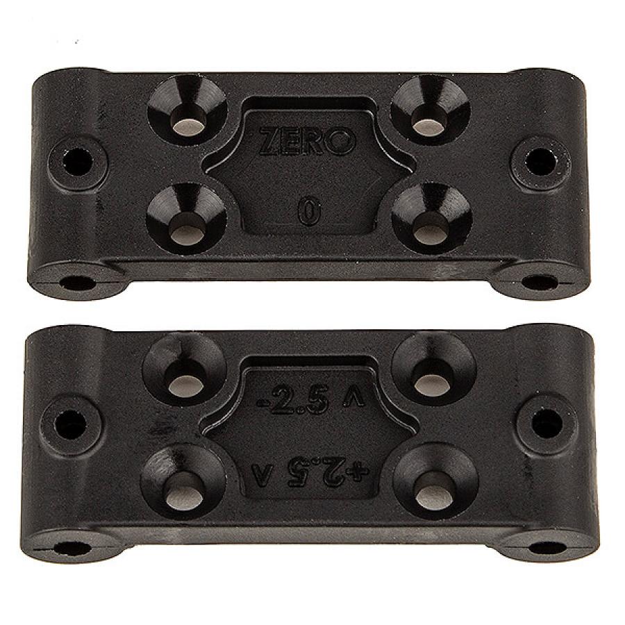 TEAM ASSOCIATED RC10B6.4 FRONT BULKHEAD SET, 0 DEG / 2.5 DEG