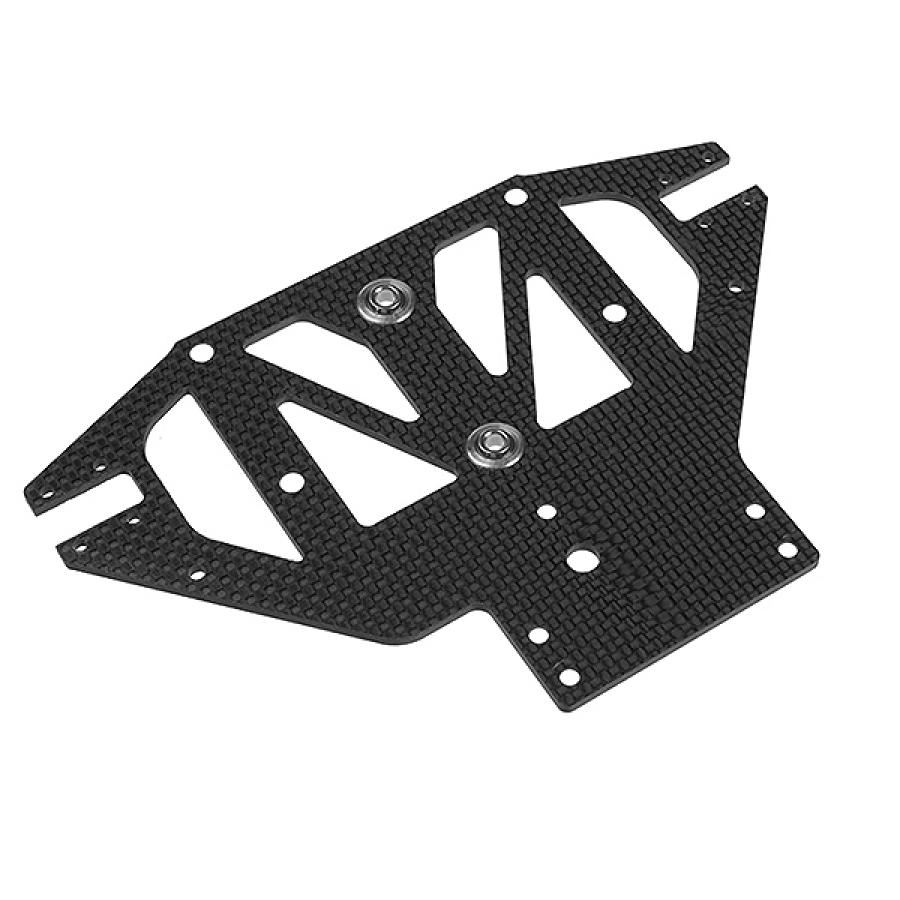 CORALLY FRONT LOWER SUSPENSION PLATE SSX8R 3K CARBON SPHERICAL BALL (2) INCLUDED 1 PC
