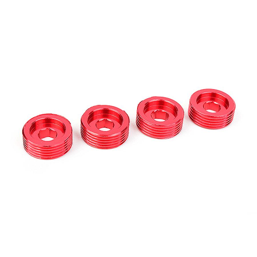 CORALLY PIVOT BALL ADJUSTING NUT ALUMINUM 4 PCS