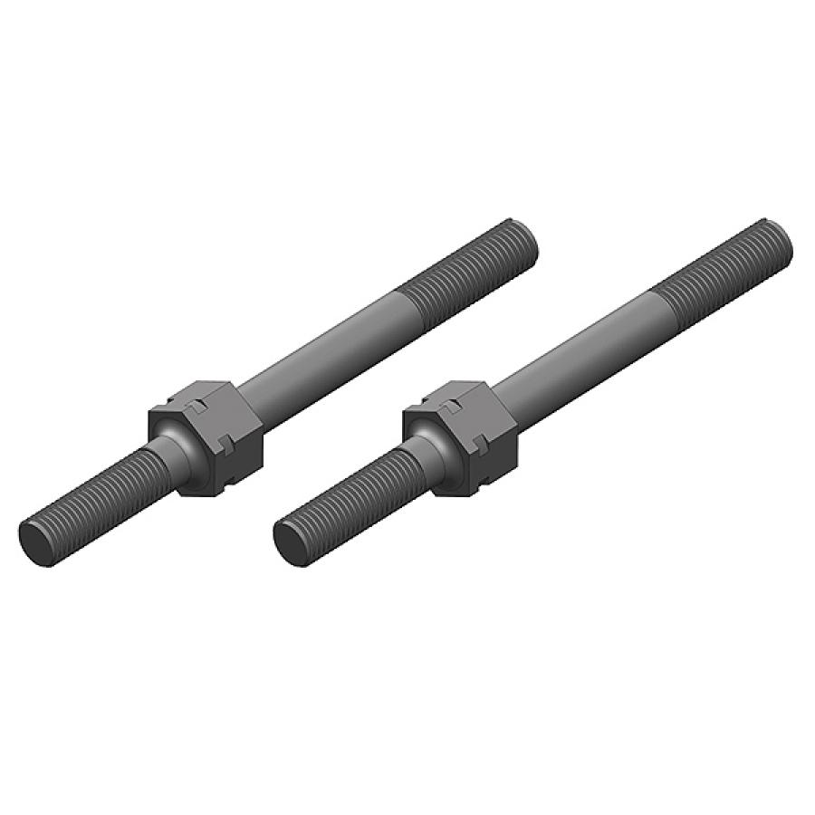 CORALLY TURNBUCKLE M4 50MM STEEL 2 PCS