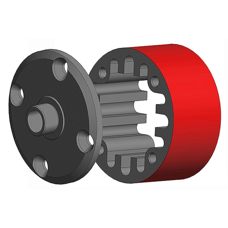 Corally Differential Case Cent Er 35Mm Aluminium Center / Ste