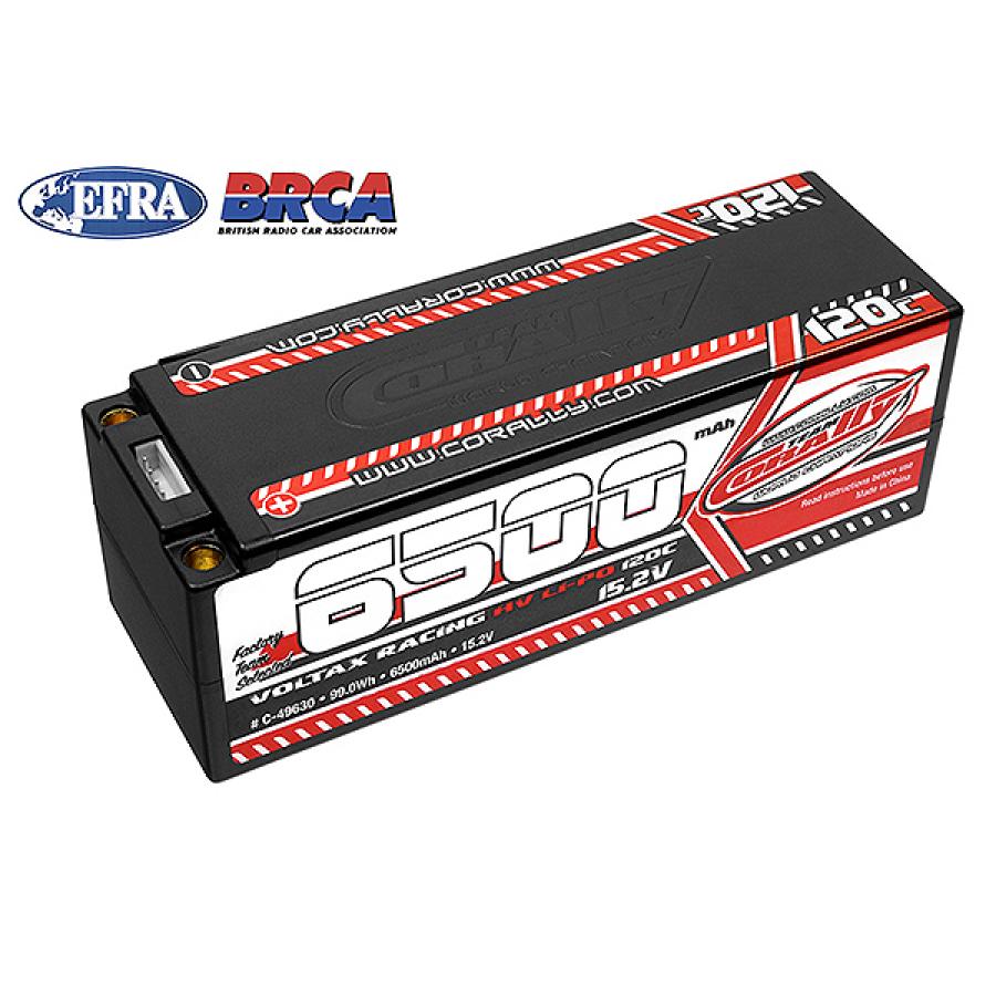 CORALLY VOLTAX 120C LIPO HV Akku 6500 MAH 15.2V Pötkö 4S 5MM BULLIT