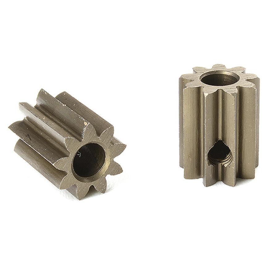 CORALLY M0.6 PINION SHORT HARDENED STEEL 9 TEETH SHAFT DIA. 3.17mm