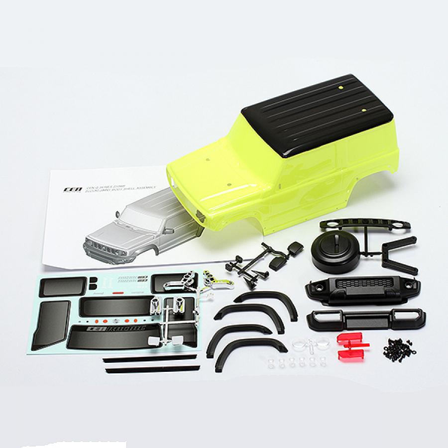 CEN RACING SUZUKI JIMNY PAINTED BODY W/DECAL (210WB) STOCK YELLOW