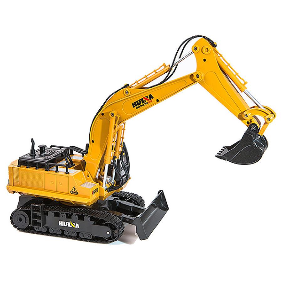 Huina 1/16 Scale Rc Excavator 2.4G 11Ch W/Die Cast Bucket