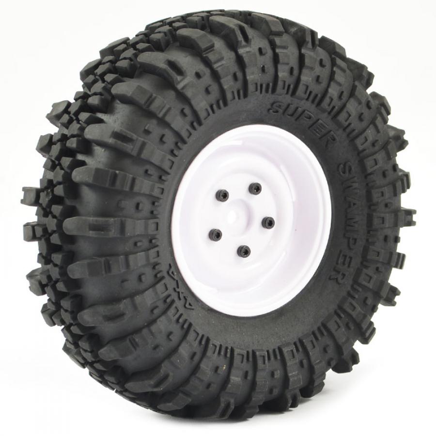 FASTRAX 1:10 CRAWLER SWAMPER 1.9 SCALE WHEEL ø118MM TYRE (WHITE)