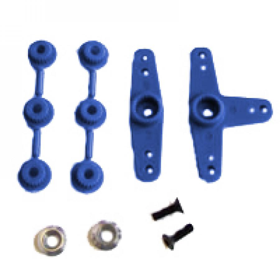 Fastrax Super Servo Horn 2 Blue