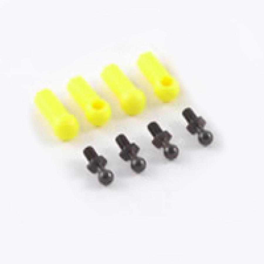 Fastrax Ball Cups (4) Yellow w/Ball Studs