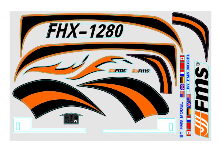 FMS 1280MM EASY TRAINER STICKER