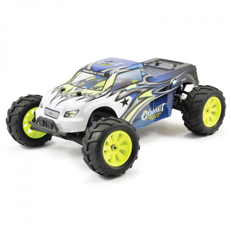 FTX Comet 1/12 Brushed Monster Truck 2WD RTR RC-auto + akku ja laturi FTX5517