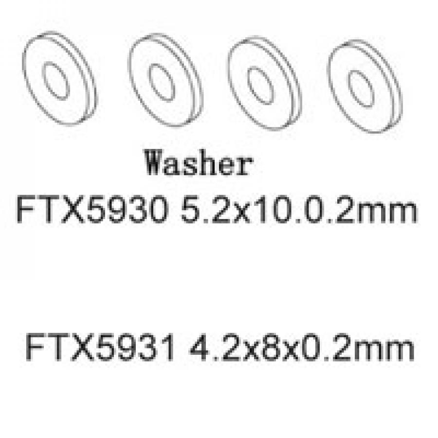 FTX Washer 4.2X8X0.2 FTX5931