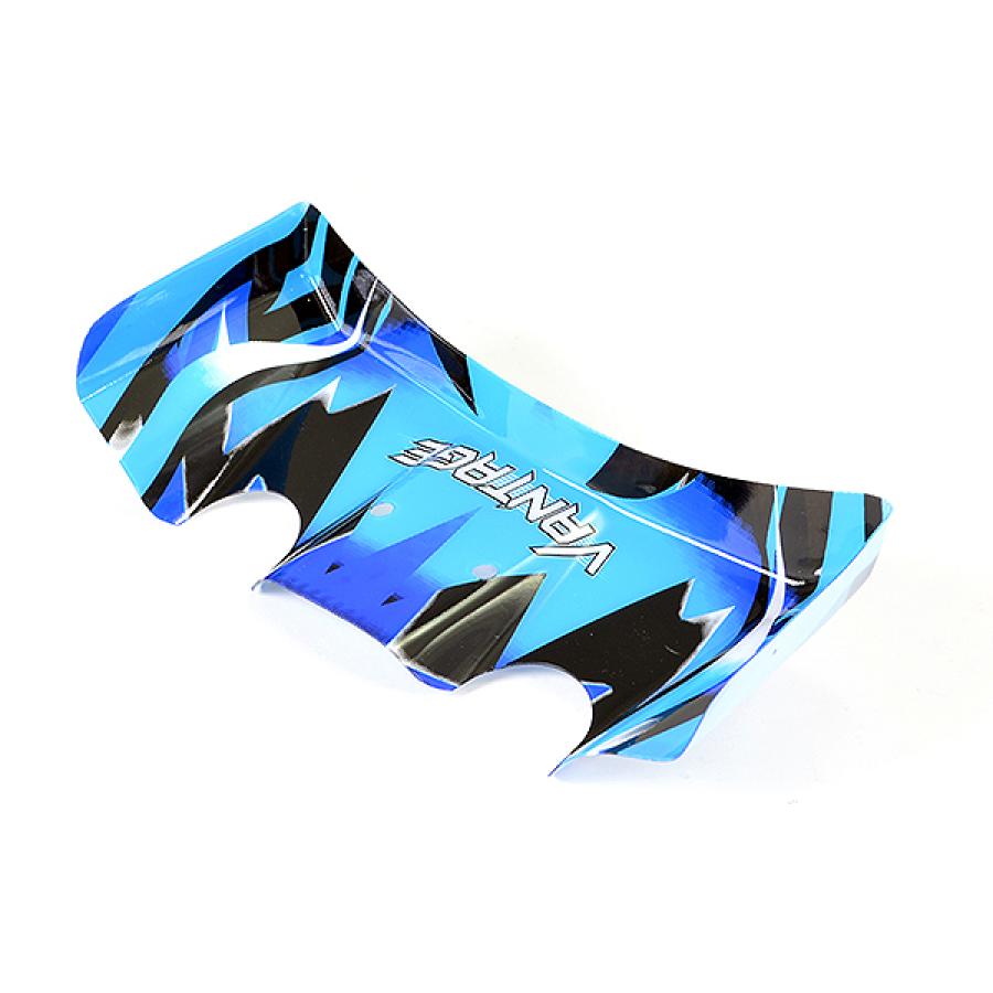 FTX VANTAGE 2.0 PRINTED BLUE/BLACK/WHITE REAR WING FTX6290BL