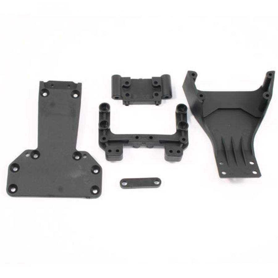 FTX EDGE/SIEGE FR/RR BOTTOM PLATE, FR/RR TOWER MOUNTS FTX6601