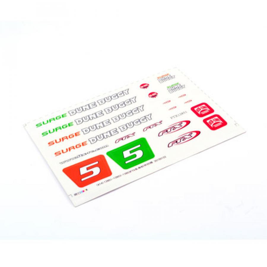 FTX SURGE BUGGY DECAL SHEET FTX7275B