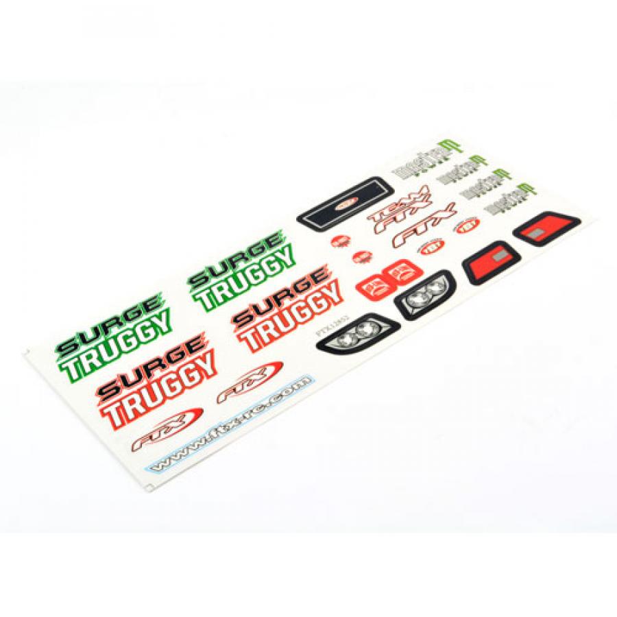 FTX SURGE TRUGGY DECAL SHEET FTX7275T