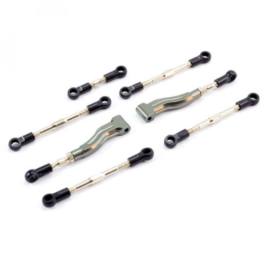 FTX SURGE ALUMINIUM FRONT UPPER ARM/TURNBUCKLE LINK SET FTX7330