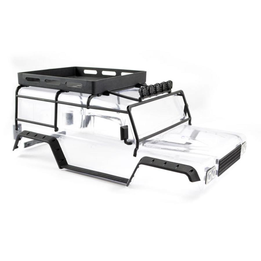 FTX KANYON CLEAR BODY W/ROLL CAGE, SPOTLIGHTS & TRAY FTX8488