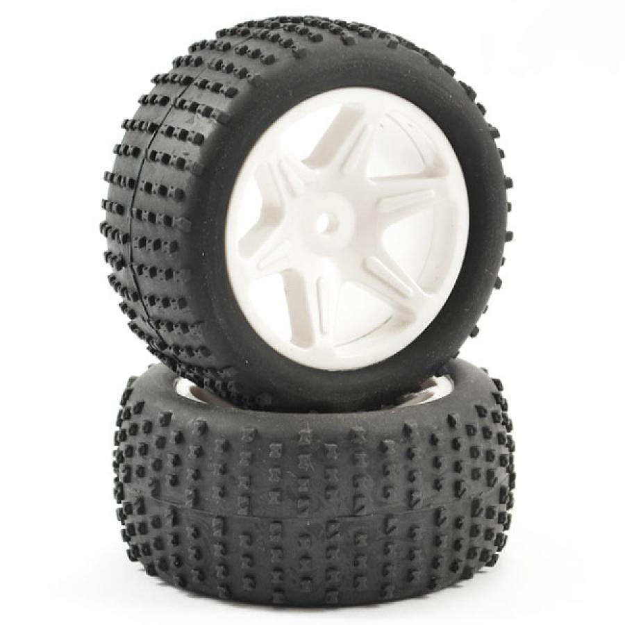 FTX COMET BUGGY REAR MOUNTED TYRE & WHEEL WHITE FTX9063W